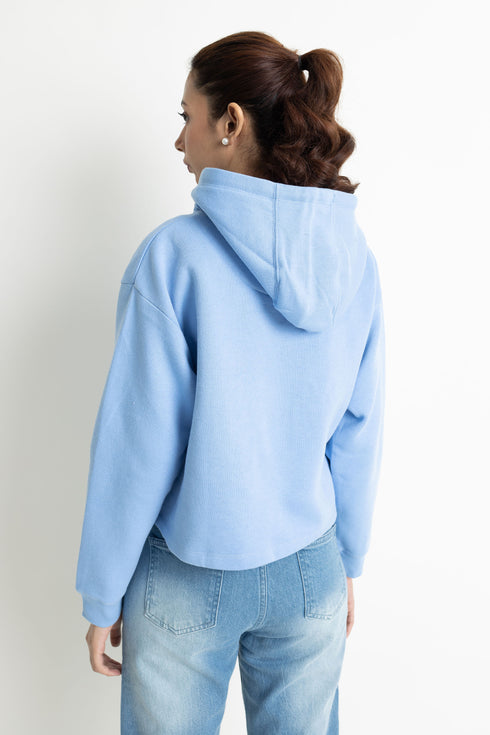 The Blue Embroidered Hoodie